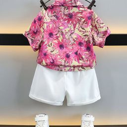 StyleCast x Revolte Boys Printed Pure Cotton Shirt with Shorts-image-47