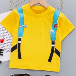 StyleCast Kids Graphic Printed Pure Cotton T-shirt With Shorts-6