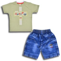 Wish Karo Boys Printed T-shirt with Shorts-image-95