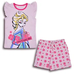 Wish Karo Kids Printed Cotton T-shirt with Shorts Clothing Set-picture-7