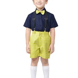 BAESD Boys Shirt & Shorts With Suspenders-image-44