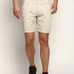 SHOWOFF Men Mid Rise Cotton Chinos Shorts-picture-40