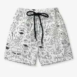 LULU & SKY Boys Printed Cotton High-Rise Shorts-image-27
