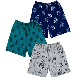 IndiWeaves Girls Pack of 3 Printed Shorts-image-1