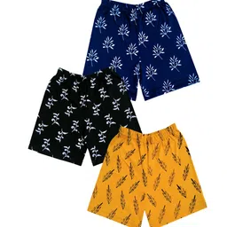 IndiWeaves Girls Pack Of 3 Conversational Printed Shorts-image-18
