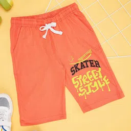 Pantaloons Junior Boys Typography Printed Cotton Shorts-picture-22
