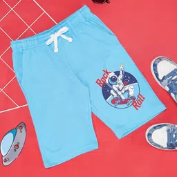 Pantaloons Junior Boys Graphic Printed High-Rise Cotton Regular Shorts-image-68