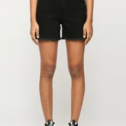 Pepe Jeans Women Regular Fit High-Rise Stretchable Denim Shorts-picture-48