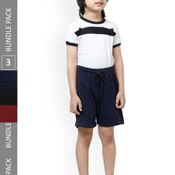 IndiWeaves Boys Pack Of 3 Pure Cotton Shorts-31