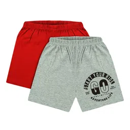 CoolTees4U Kids Pack of 2 Graphic Printed Cotton Shorts-32