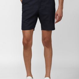 Peter England Men Mid-Rise Slim Fit Shorts-image-98
