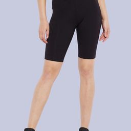 Hypernation Women Skinny Fit Cycling Sports Shorts-image-50