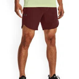 UNDER ARMOUR Men Mid-Rise UA Stretch Woven Slim-Fit Sports Shorts-image-55