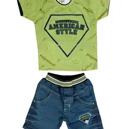 BAESD Boys Typography Printed Pure Cotton T-shirt with Shorts-image-14