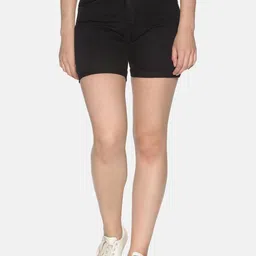 TWIN BIRDS Women Mid-Rise Skinny Fit Cotton Denim Shorts-picture-23