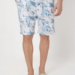 Mufti Men Mid-Rise Floral Printed Shorts-picture-11