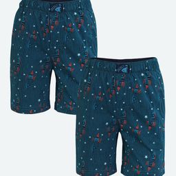 Jockey Boys Pack Of 2 Super Combed Cotton Printed Boxer Shorts With Side Pockets-18
