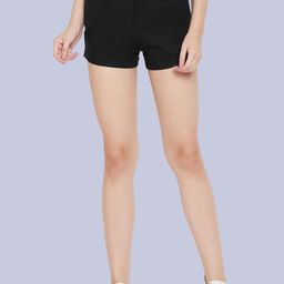 Hypernation Women Denim Shorts-image-86