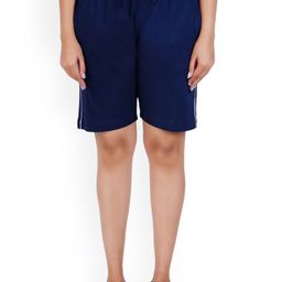 FEEL TRACK Women Mid-Rise Cotton Shorts-image-96