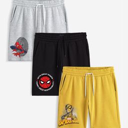 x2o Boys Pack of 3 Printed Spider-Man Outdoor Shorts-picture-23