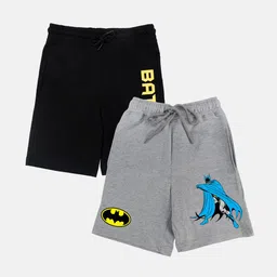 YK Justice League Boys Pack Of 2 Batman Printed Shorts-picture-20
