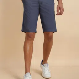Allen Solly Men Slim Fit Mid-Rise Pure Cotton Shorts-picture-41