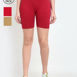 GRACIT Women Pack of 3 Cycling Sports Shorts-picture-42