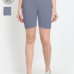 GRACIT Women Pack Of 2 Cycling Sports Shorts-picture-53