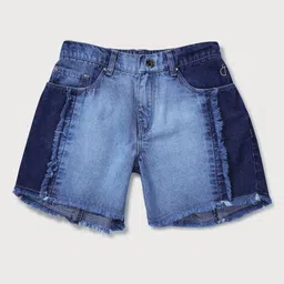 Gini and Jony Girls Mid Rise Knitted Cotton Shorts-image-70