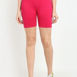 GRACIT Women Pink Biker Shorts-picture-45