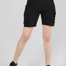 CHKOKKO Women Regular Fit Sports Cargo Shorts-image-82