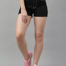 Code 61 Women High-Rise Outdoor Denim Shorts-image-96