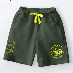CODEZ Boys Printed Mid-Rise Cotton Outdoor Sports Shorts-31