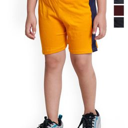 BAESD Boys Pack Of 4 High-Rise Pure Cotton Shorts-image-72