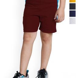BAESD Boys Pack Of 5 High-Rise Pure Cotton Shorts-51