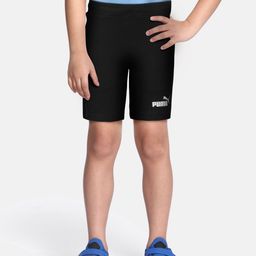 Puma Boys Black Solid Pure Cotton Shorts-image-94