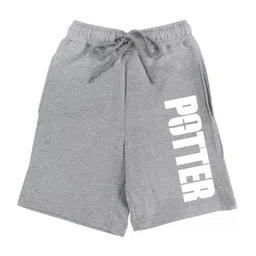 Harry Potter by Wear Your Mind Boys Grey Typography Printed Harry Potter Shorts-image-80
