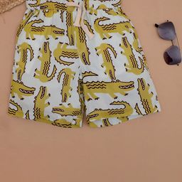 The Lion and The Fish Boys Conversational Printed Relaxed Fit Shorts-picture-29