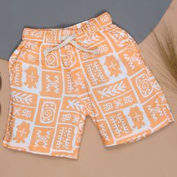 The Lion and The Fish Boys Printed Relaxed Fit Shorts-image-86