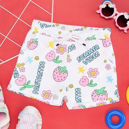 Pantaloons Junior Girls Conversational Printed Pure Cotton Shorts-image-63