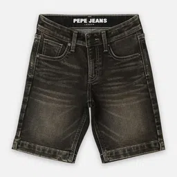 Pepe Jeans Boys Washed Slim Fit Denim Shorts-19