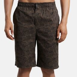 Jockey Men Abstract Printed Mid Rise Cotton Shorts-picture-58