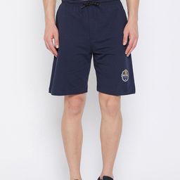 Wear Your Mind Men Navy Blue Mid-Rise Sports Shorts-picture-12