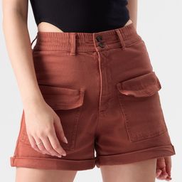 The Souled Store Women Mid-Rise Pure Cotton Denim Shorts-image-12