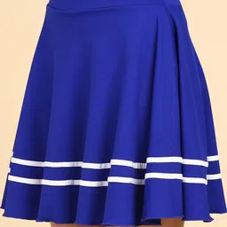 BAESD Striped A-Line Skirt With Attached Shorts image 4