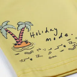 Gini and Jony Boys Yellow Printed Regular Shorts image 3