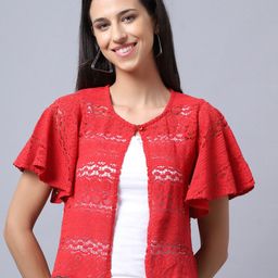 Rute Women Red Bohemian Shrug-picture-15