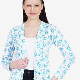 TEEMOODS Women Floral Printed Cotton Shrug-51