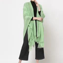 513 Women Green Kimono Knitted Shrug-picture-21