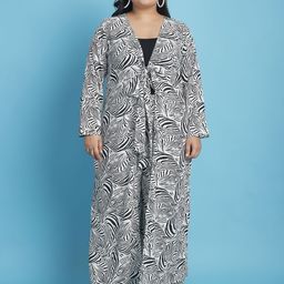 theRebelinme Women Printed Party Longline Tie-Up Shrug-30